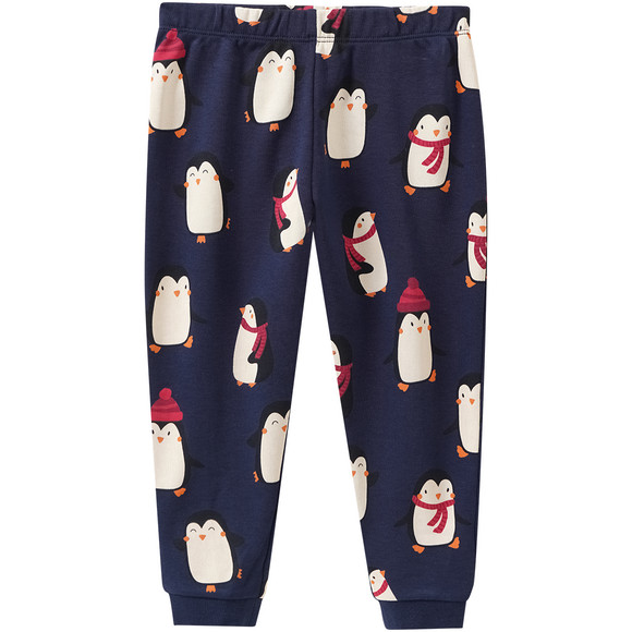 Baby Schlafanzug mit Pinguin-Applikation
