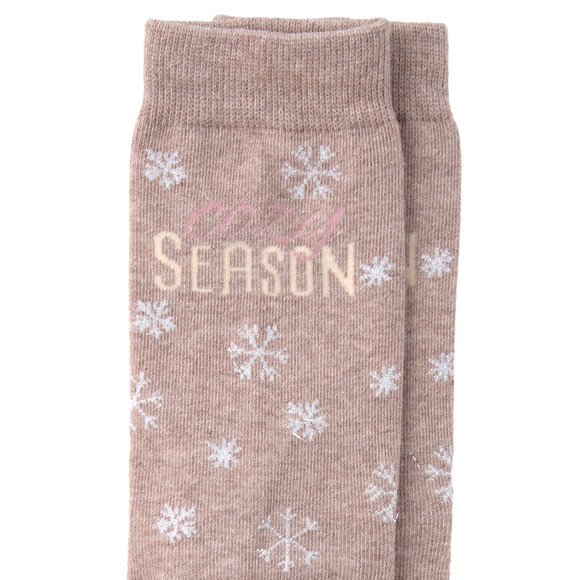 1 Paar Damen Socken mit Eule und Fuchs