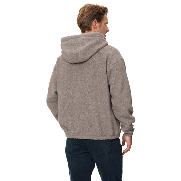 Herren Teddyhoodie mit Tunnelzug