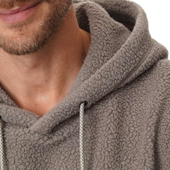 Herren Teddyhoodie mit Tunnelzug