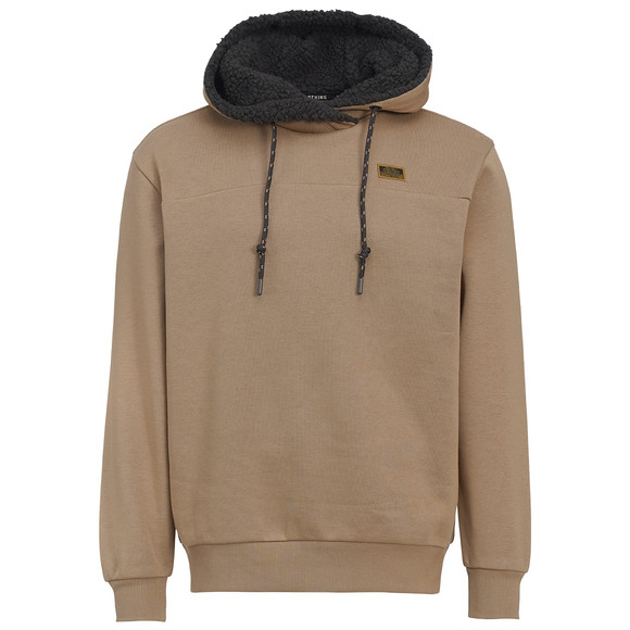 Herren Hoodie mit Plüschkapuze