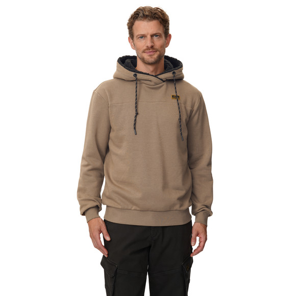 Herren Hoodie mit Plüschkapuze
