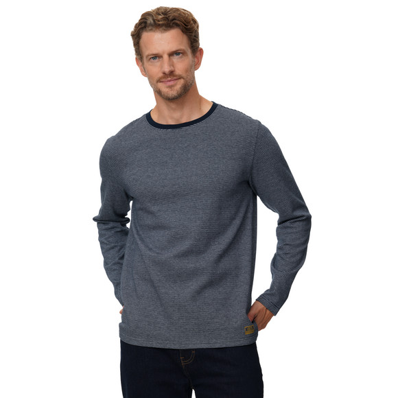 Herren Langarmshirt mit Streifen