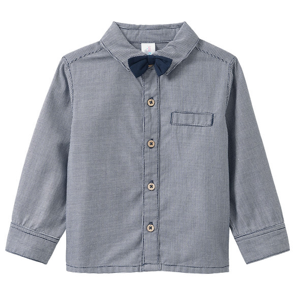 Baby Hemd mit Hahnentritt-Muster