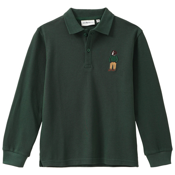 Jungen Poloshirt mit Hunde-Motiv
