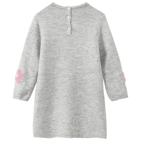 Baby Strickkleid mit Blumenmuster