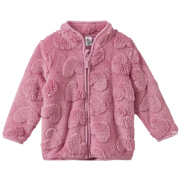 Pluche jasje voor baby's met hartjesmotief