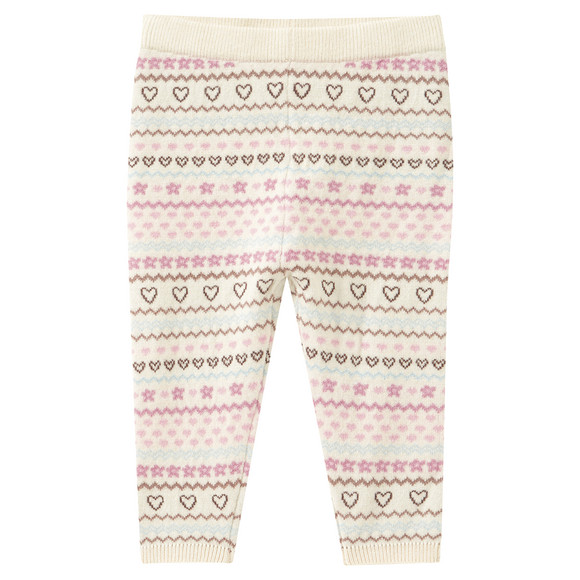 Baby Strickleggings mit Norwegermuster
