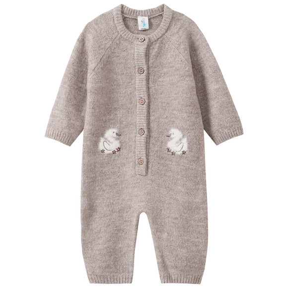 Newborn Strickoverall mit Knopfleiste
