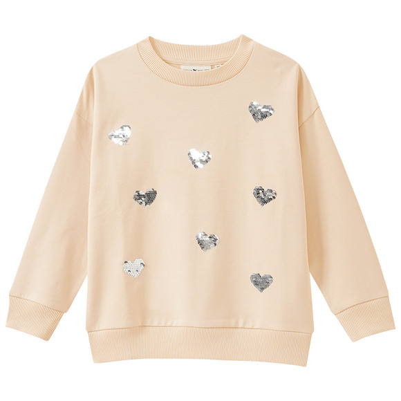 Mädchen Sweatshirt mit Wendepailletten