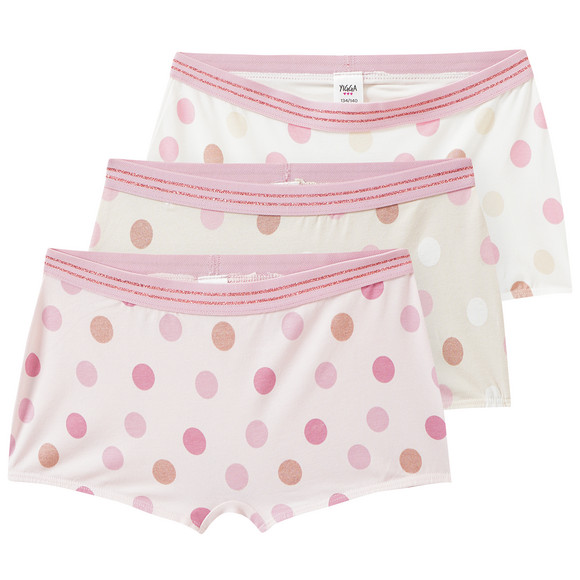3 Mädchen Pantys mit Punkten