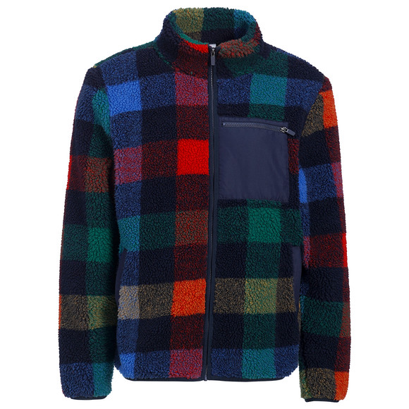 Herren Teddyjacke bunt kariert