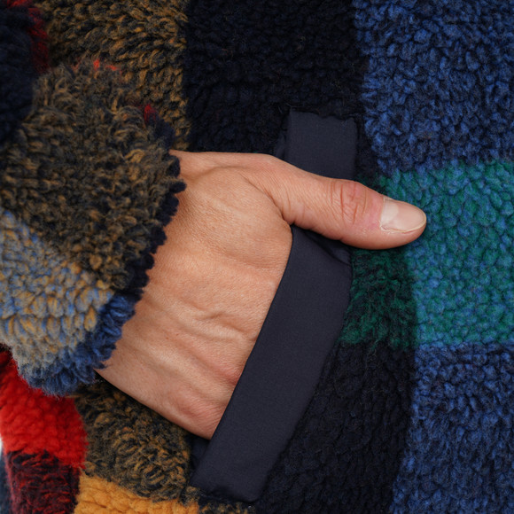 Herren Teddyjacke bunt kariert