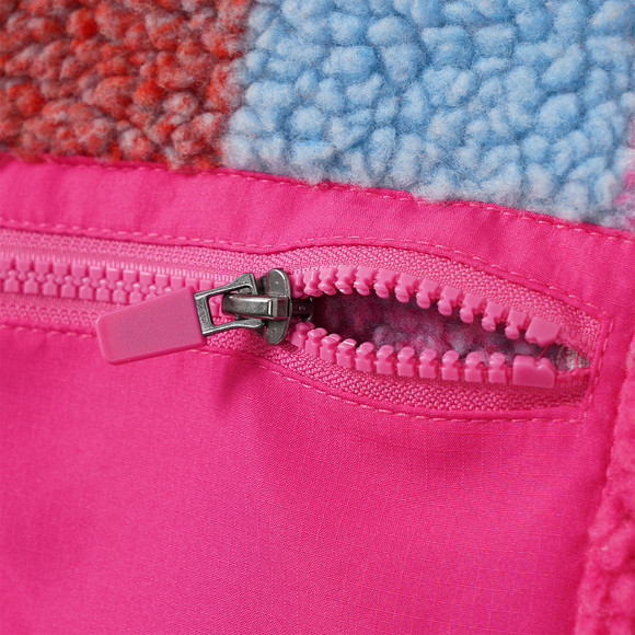 Mädchen Teddyjacke bunt kariert