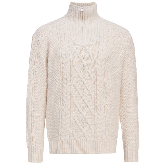 Herren Strickpullover im Troyer-Style