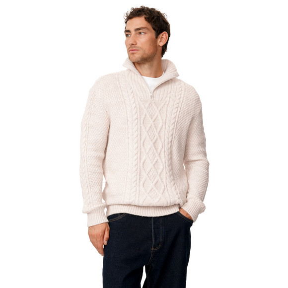 Herren Strickpullover im Troyer-Style