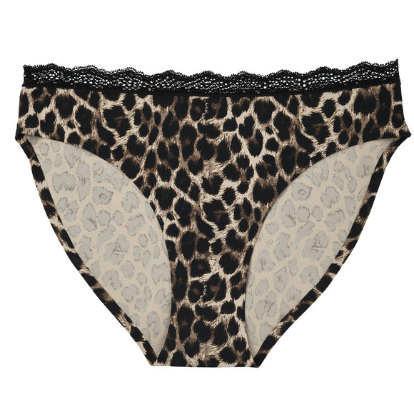 Damesslip met luipaardprint