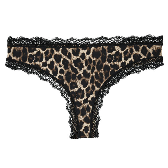 Damesstring met luipaardprint