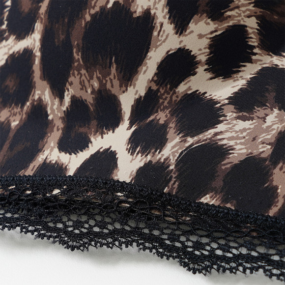 Naadloze bustier met luipaardprint