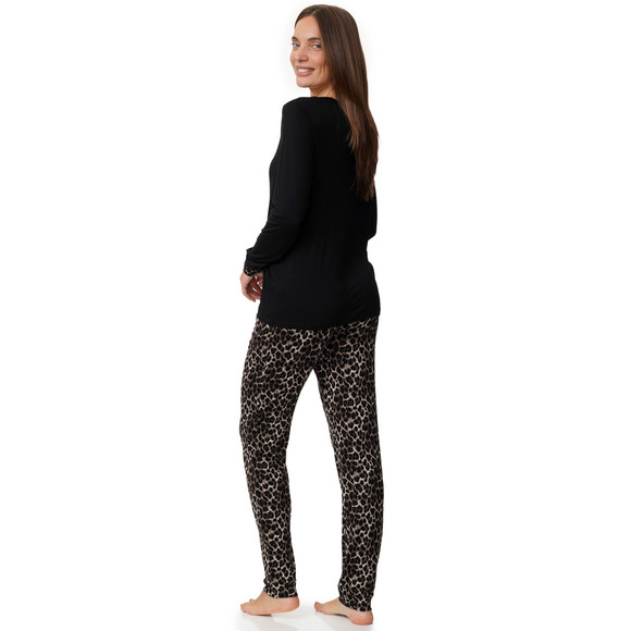 Damespyjama met luipaardprint