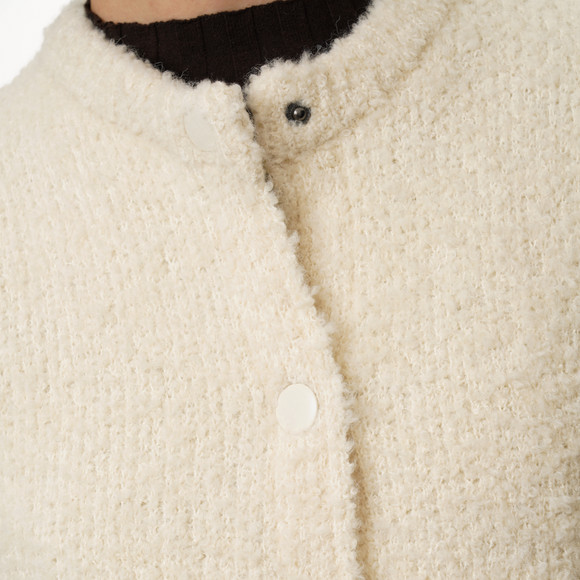 Damen Strickweste in Bouclé-Optik