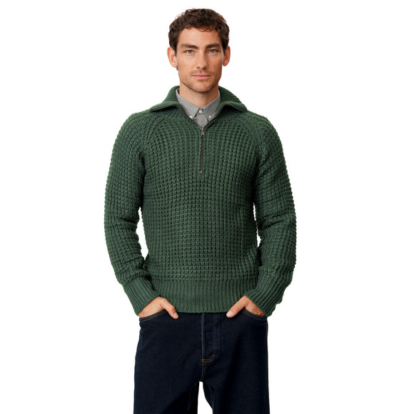 Herren Strickpullover im Troyer-Style