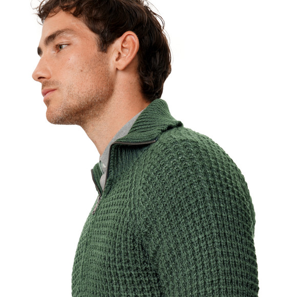 Herren Strickpullover im Troyer-Style