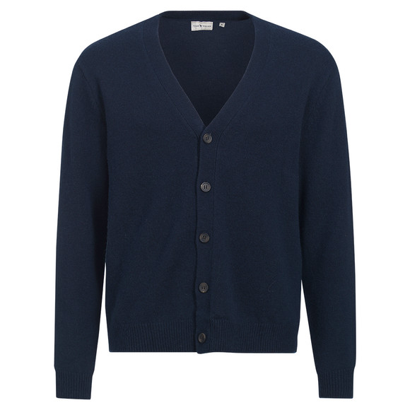Herren Woll-Strickjacke mit Kaschmir