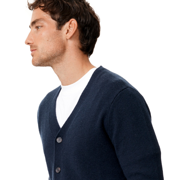 Herren Woll-Strickjacke mit Kaschmir