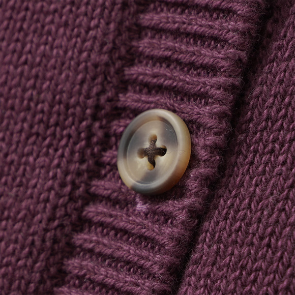 Mädchen Strickjacke mit Blumen-Stickerei