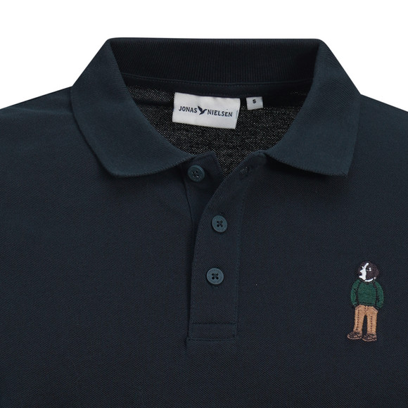 Herren Poloshirt mit Hunde-Motiv