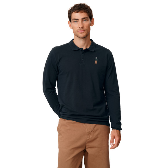 Herren Poloshirt mit Hunde-Motiv