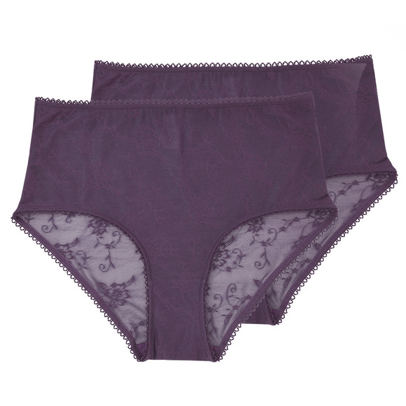 2 Damen Pantys mit Spitze