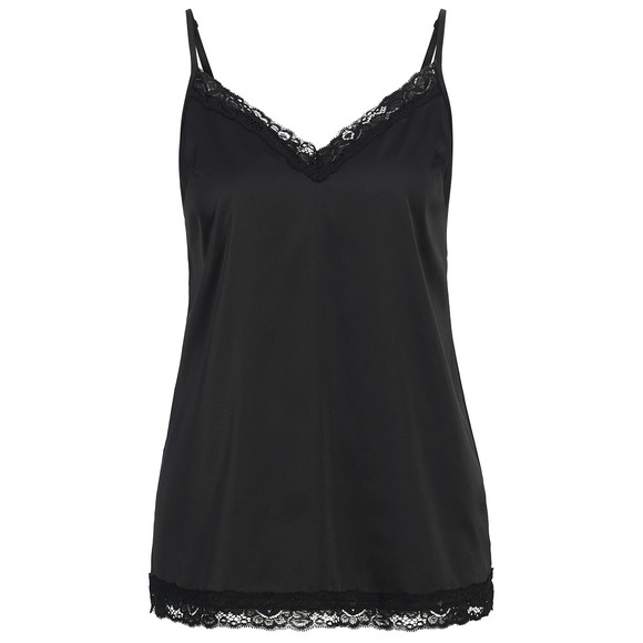 Damen Schlaftop in Satin-Optik