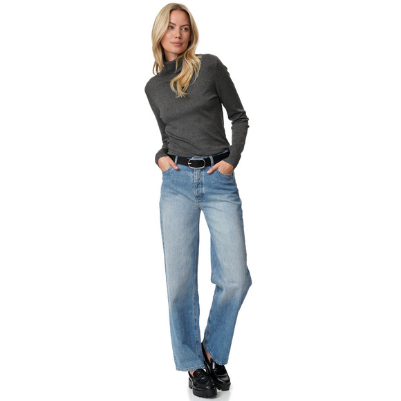 Damen Rollkragenpullover aus Feinstrick