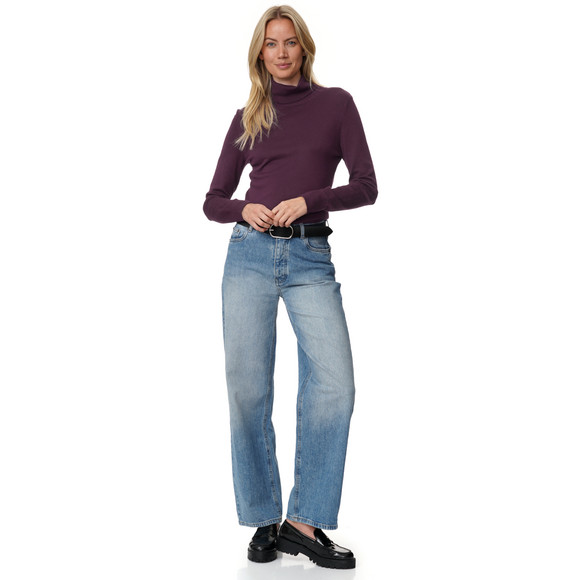 Damen Rollkragenpullover aus Feinstrick