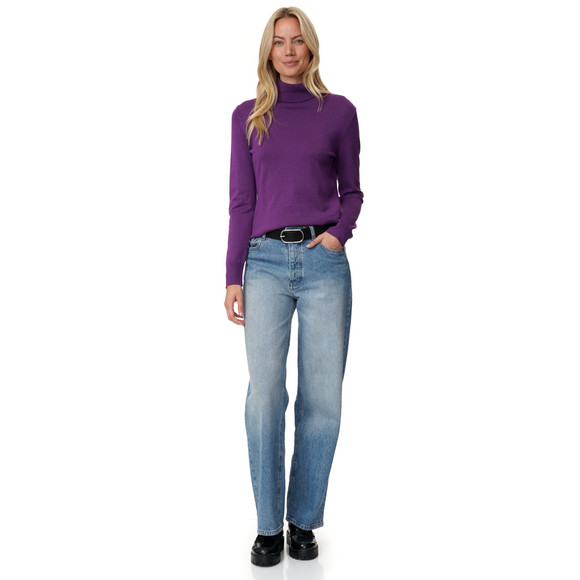 Damen Rollkragenpullover aus Feinstrick