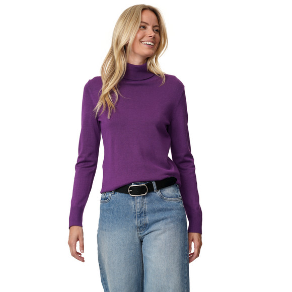 Damen Rollkragenpullover aus Feinstrick