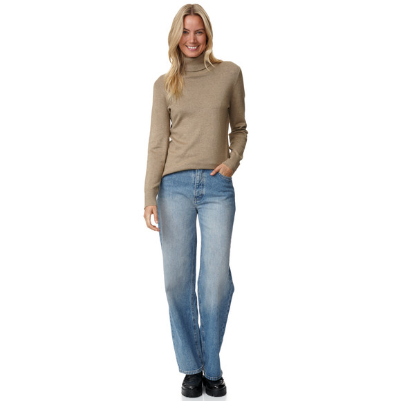 Damen Rollkragenpullover aus Feinstrick