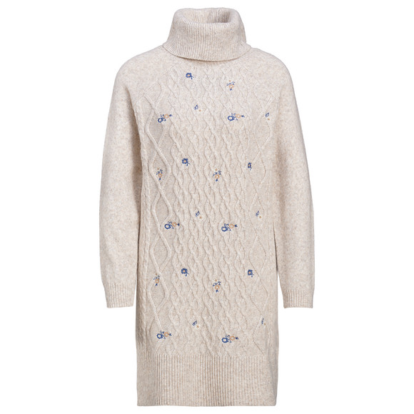 Damen Strickkleid mit Zopfmuster