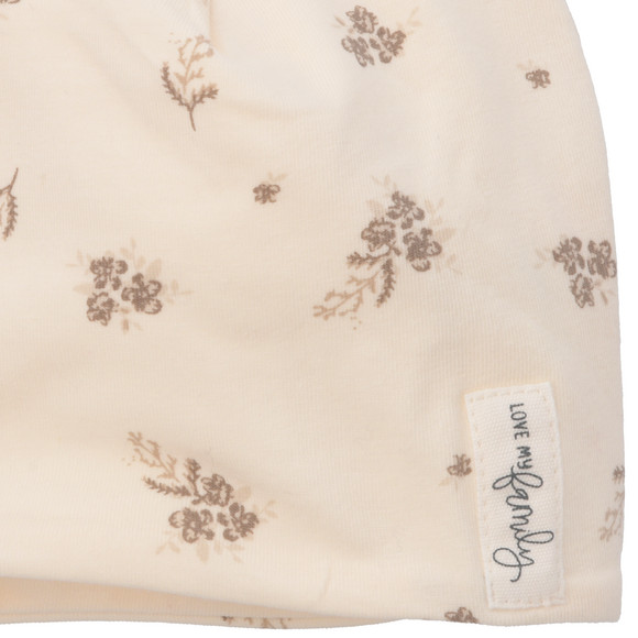 Baby Beanie mit floralem Muster