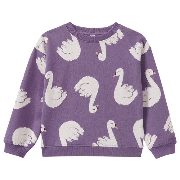Mädchen Sweatshirt mit Allover-Print