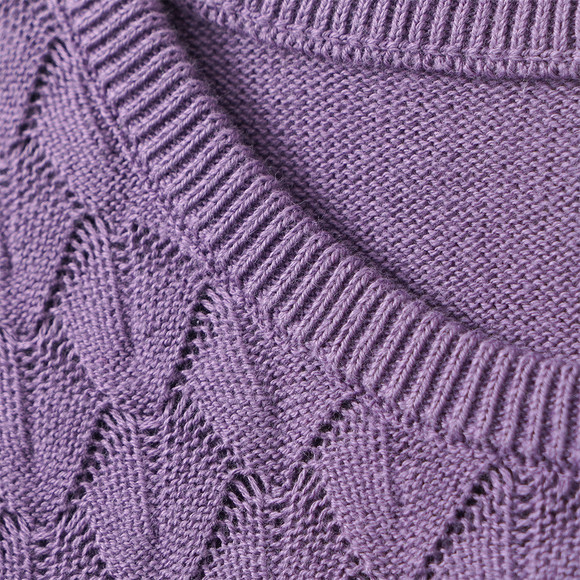 Mädchen Strickkleid mit Wabenstruktur