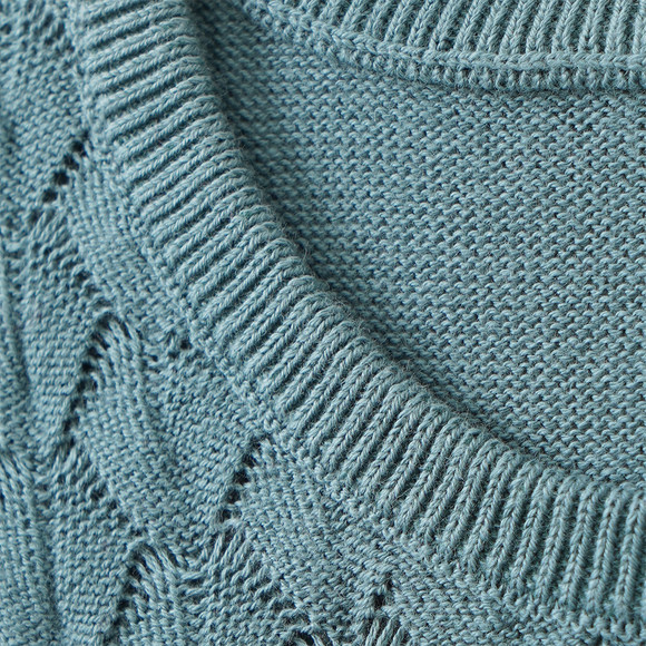 Mädchen Strickkleid mit Wabenstruktur