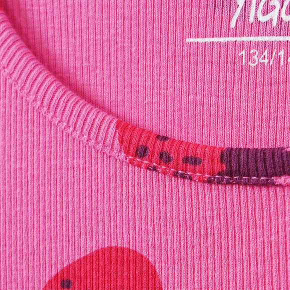 Mädchen Langarmshirt mit Rippstruktur