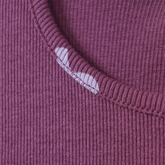Mädchen Langarmshirt mit Rippstruktur