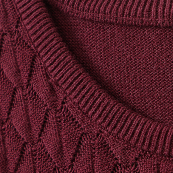 Mädchen Strickkleid mit Wabenstruktur