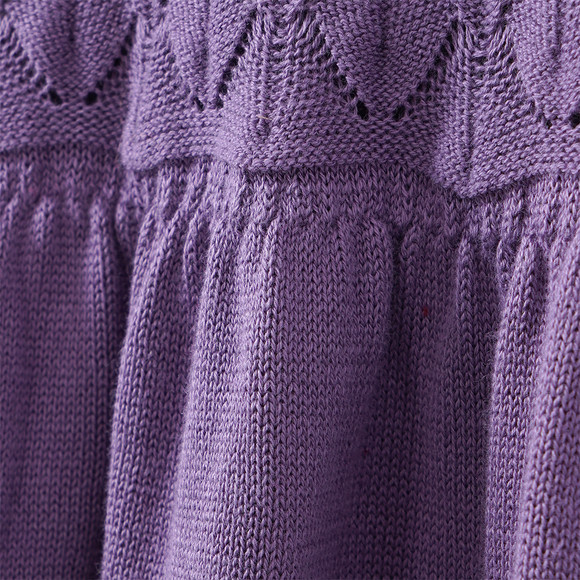 Mädchen Strickkleid mit Wabenstruktur