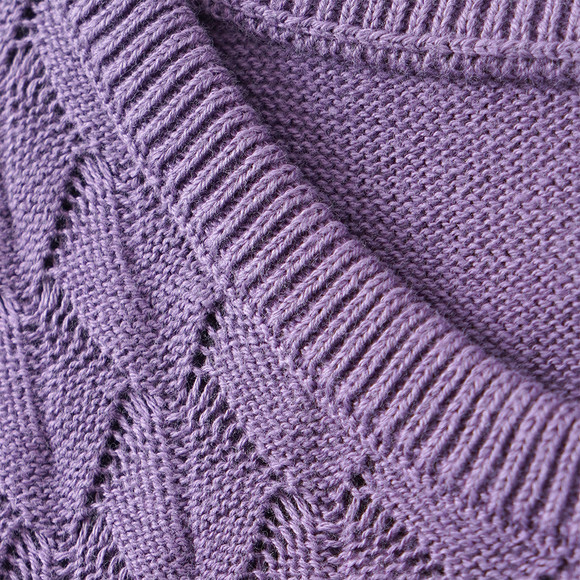 Mädchen Strickkleid mit Wabenstruktur