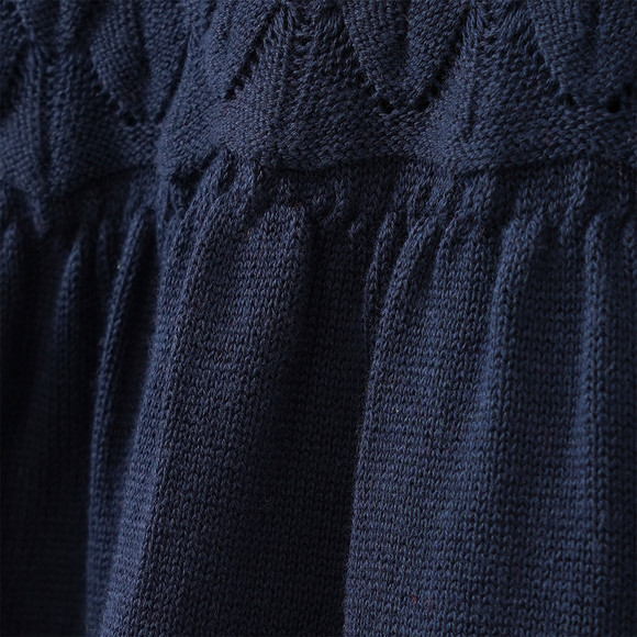 Mädchen Strickkleid mit Wabenstruktur